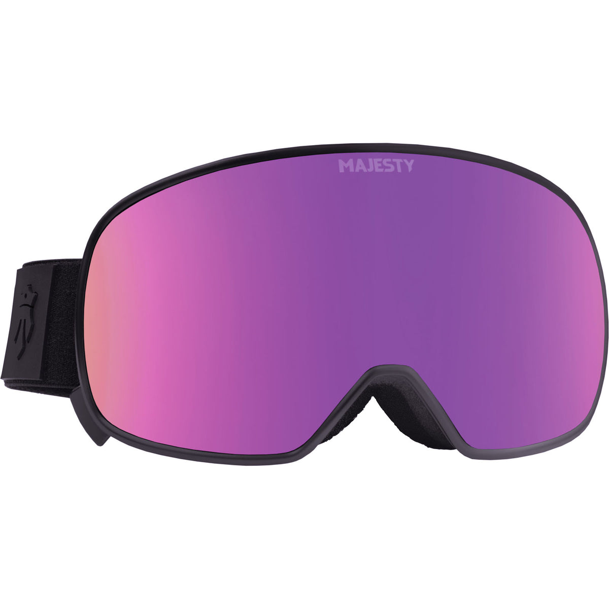 FORCE-S Women's Snow Goggle - Black Frame with Pink Amethyst Lens