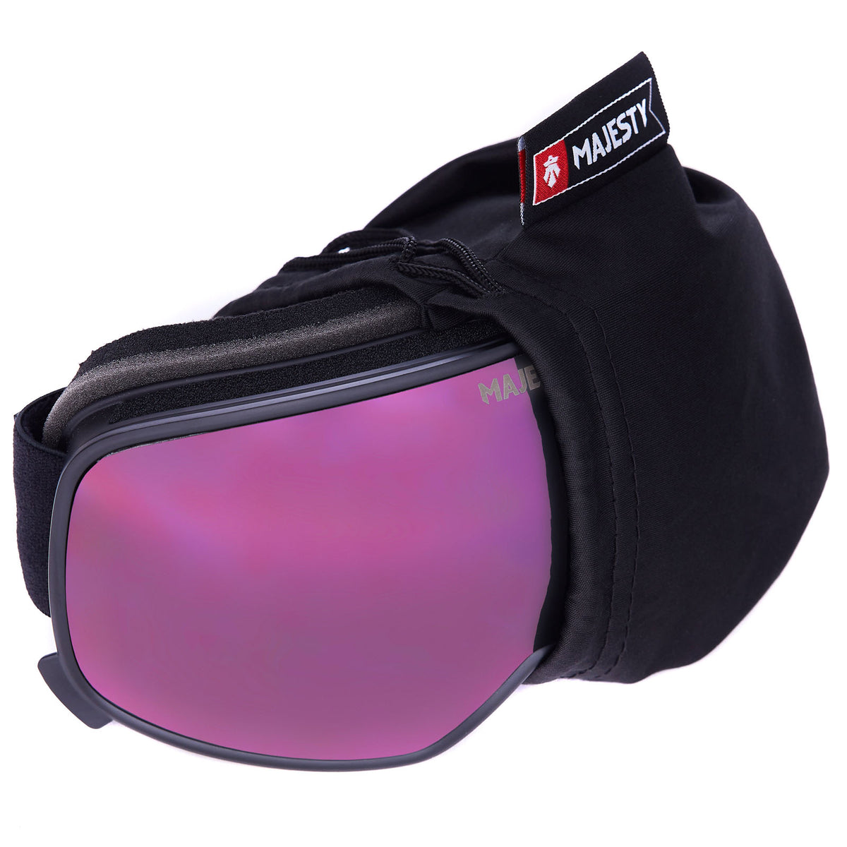 FORCE-S Women's Snow Goggle - Black Frame with Pink Amethyst Lens