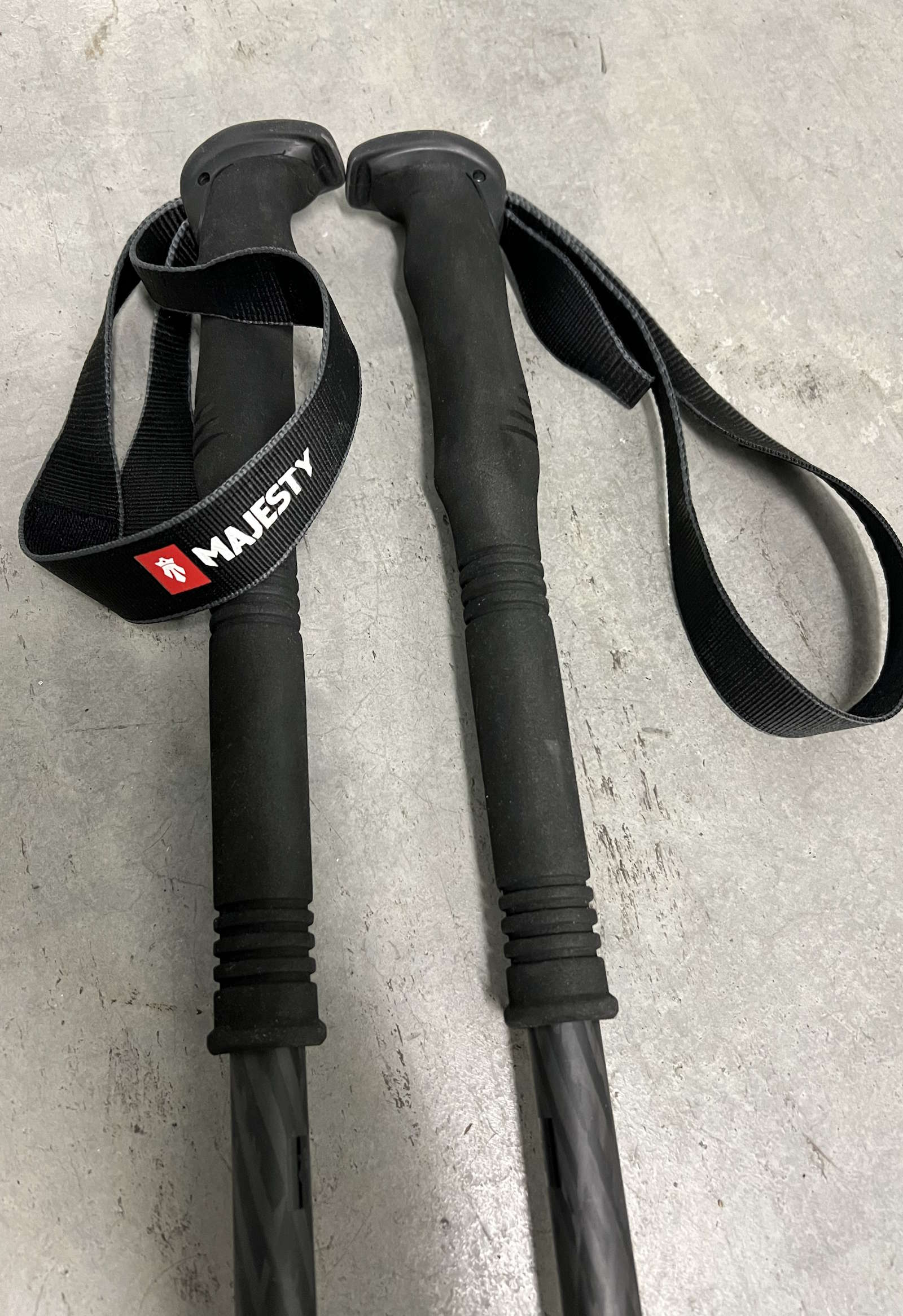 Carbon Touring Ski Poles | 3p Telescopic | 231 grams - Rep Sample - Majesty Skis | USA
