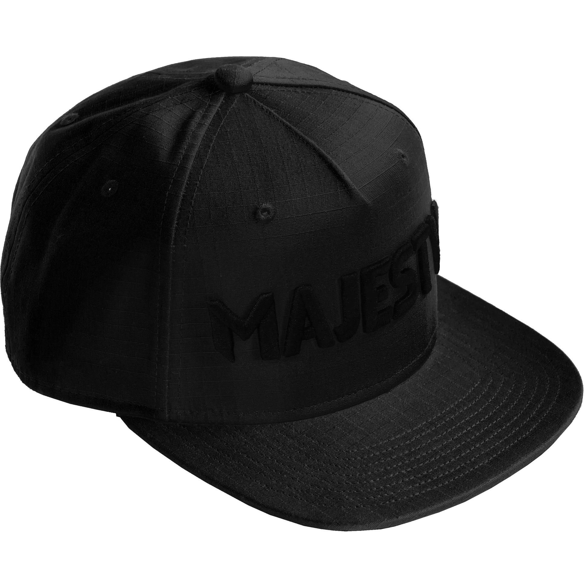MAJESTY - TACTIC Flat Brim Baseball Style Hat - Black - Majesty Skis | USA