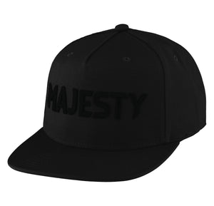 MAJESTY - TACTIC Flat Brim Baseball Style Hat - Black - Majesty Skis | USA