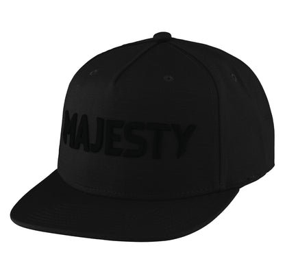 MAJESTY - TACTIC Flat Brim Baseball Style Hat - Black - Majesty Skis | USA