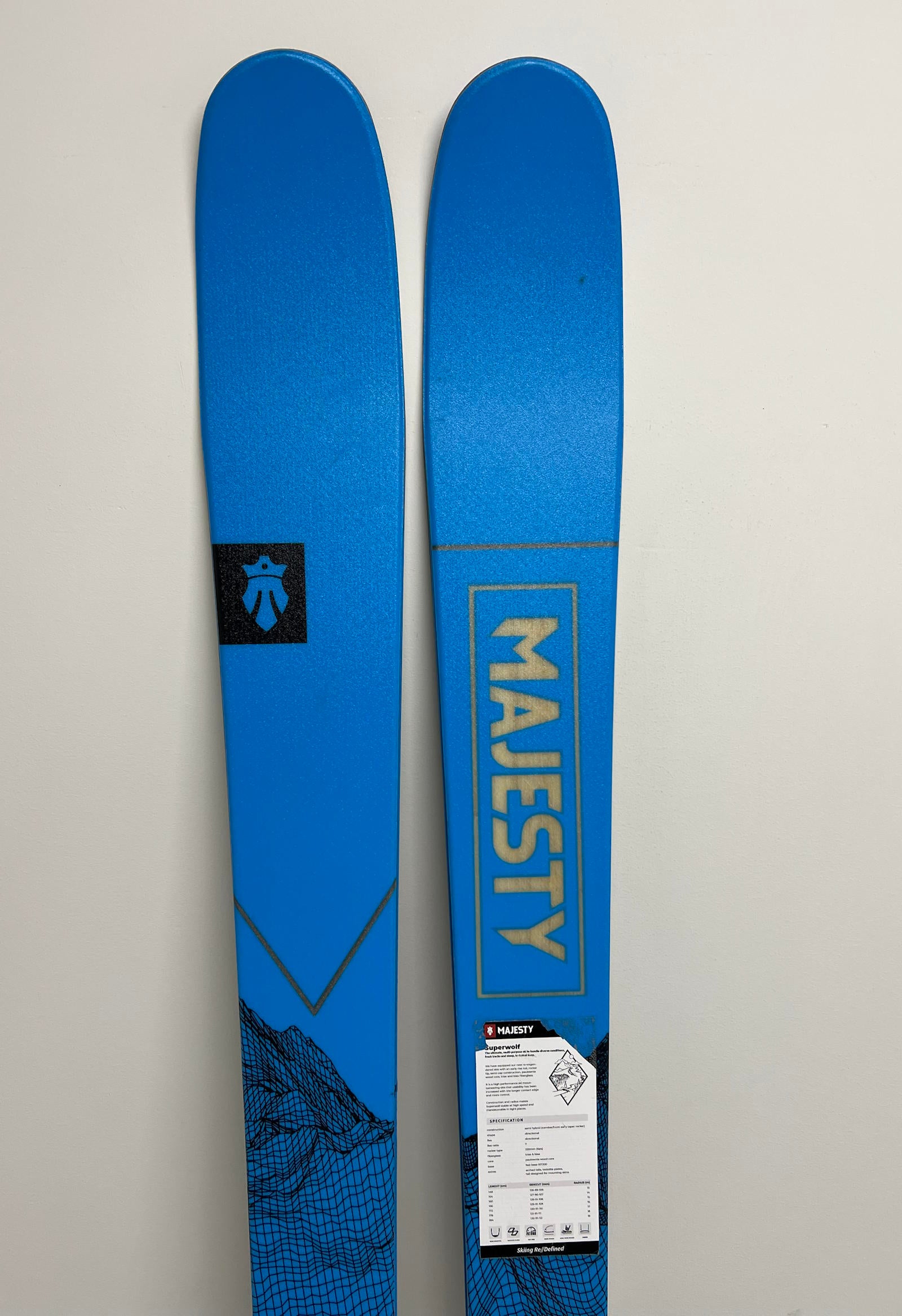 MAJESTY Superwolf 184 cm Touring Skis + ATK C-Crest 10 Demo | Gently U