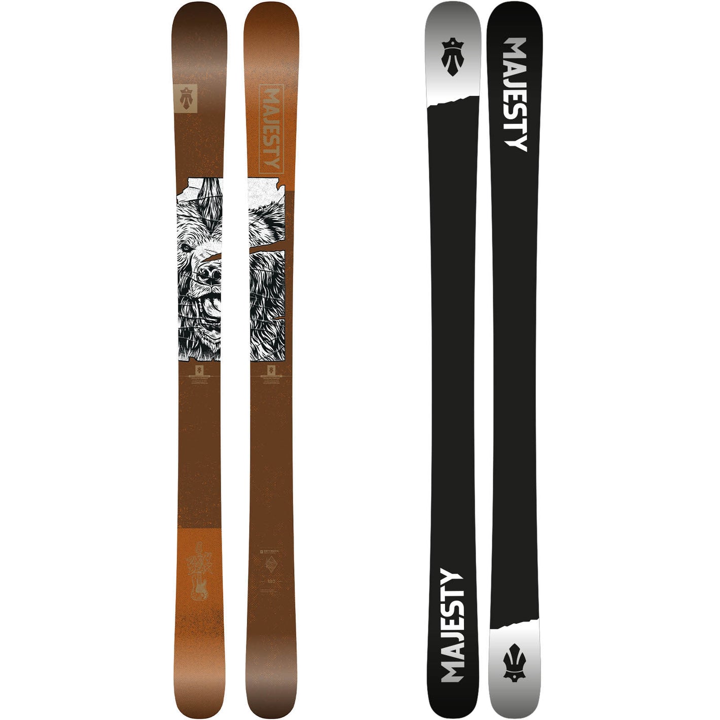 NEW | Dirty Bear XL - All-Mountain Freestyle Skis | 105 mm - Majesty Skis | USA