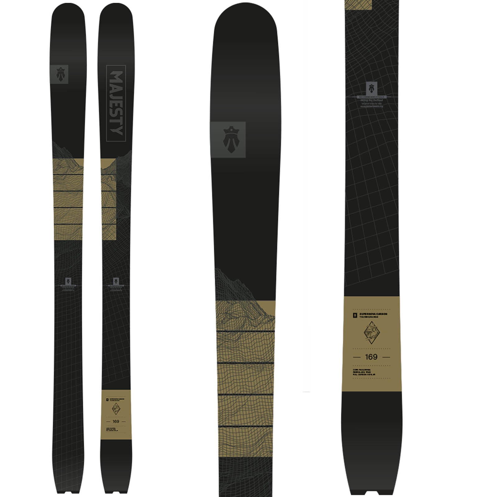 k2 6.7 kevlar carbon 185 cm skis Majesty Supernova Carbon Touring Skis, 185cm