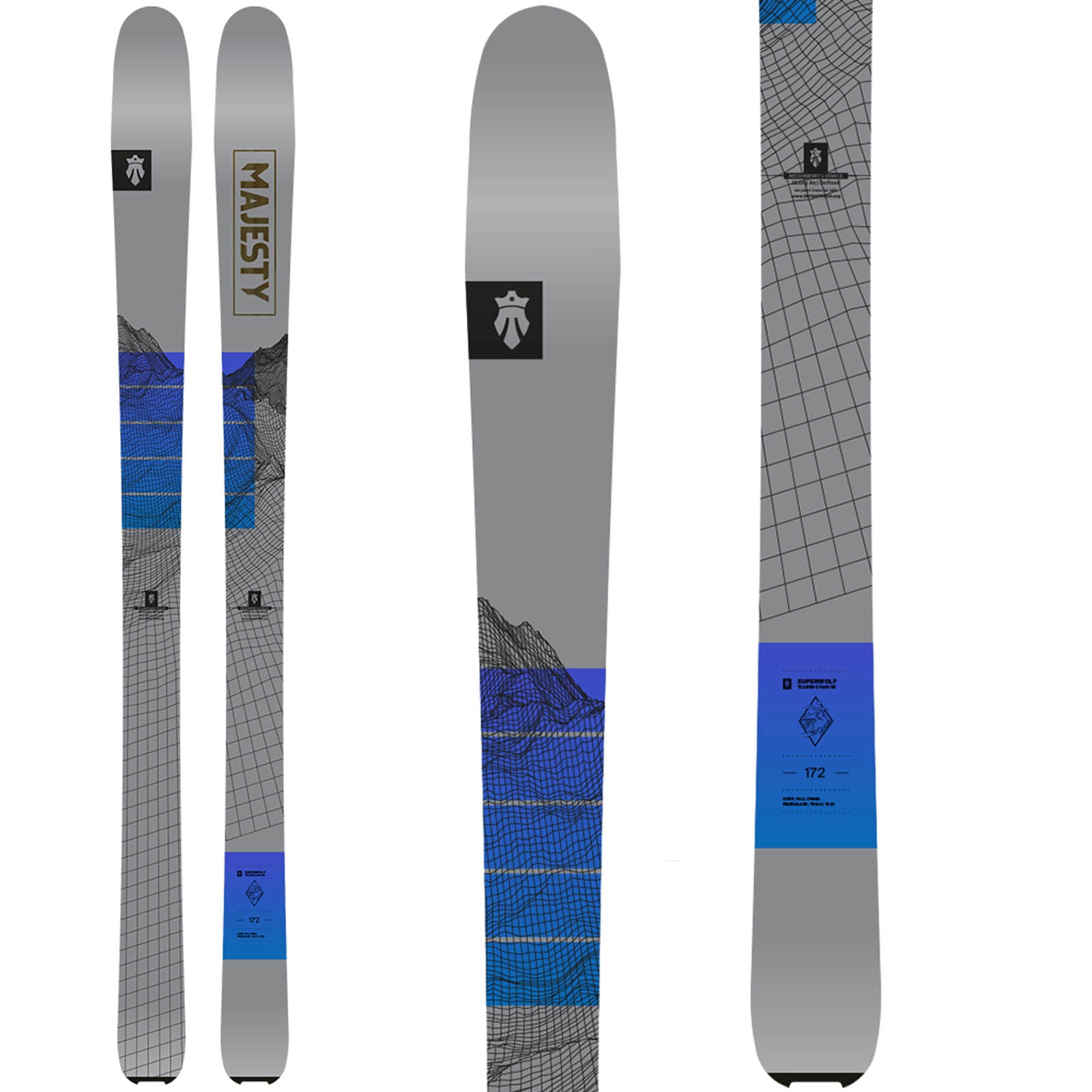 NEW | Superwolf - Touring Skis | 91 mm - Majesty Skis | USA