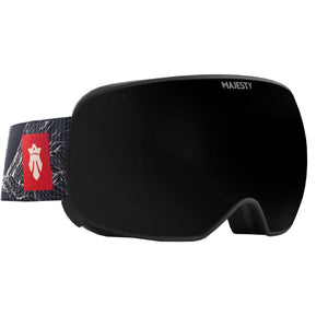 The FORCE-S Spherical Snow Goggle: Black Pearl + XENON HD Rose Revo - Majesty Skis | USA