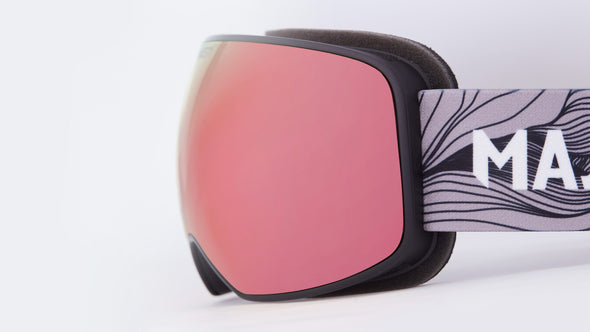 The FORCE-S Spherical Snow Goggle: XENON HD Red Garnet + XENON HD Rose Revo