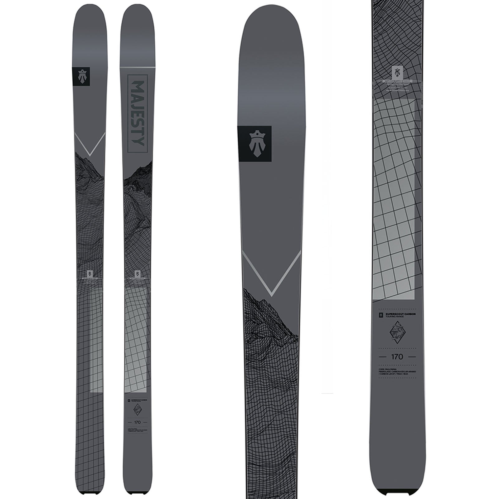 Superscout Carbon - 85 mm Touring Skis 2024 - Majesty Skis | USA