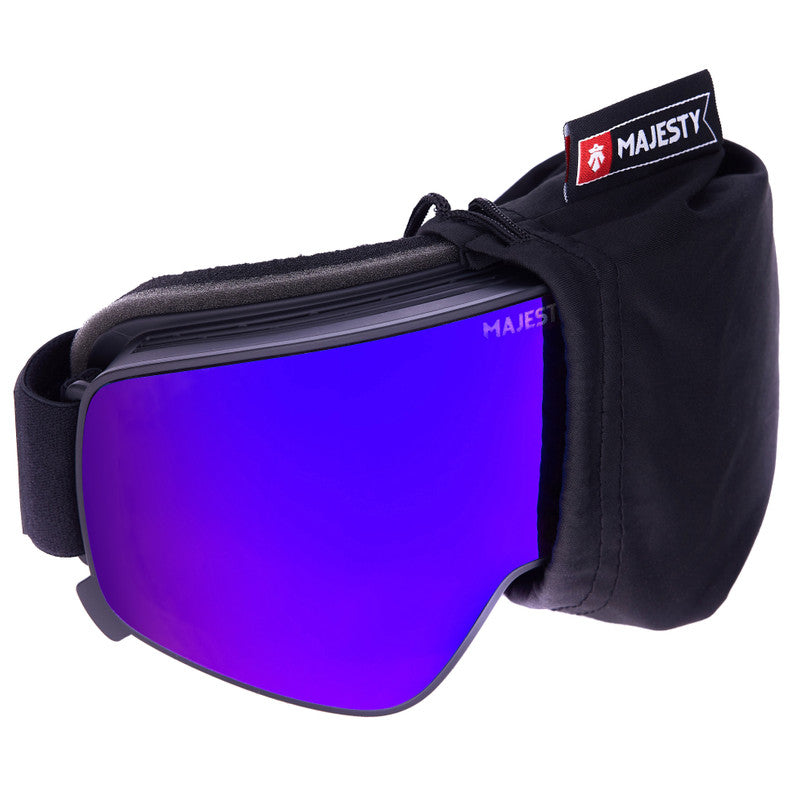 Cylindrical magnetic snow goggle with Ultraviolet lens (14% VLT)