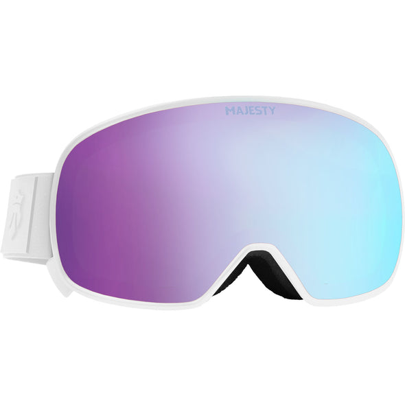 FORCE-S Women's Snow Goggle - White Frame with Rose Lens