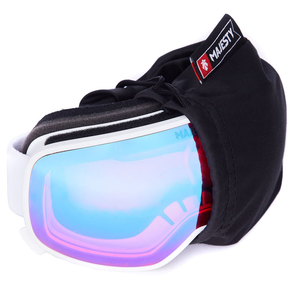 FORCE-S Women's Snow Goggle - White Frame with Rose Lens