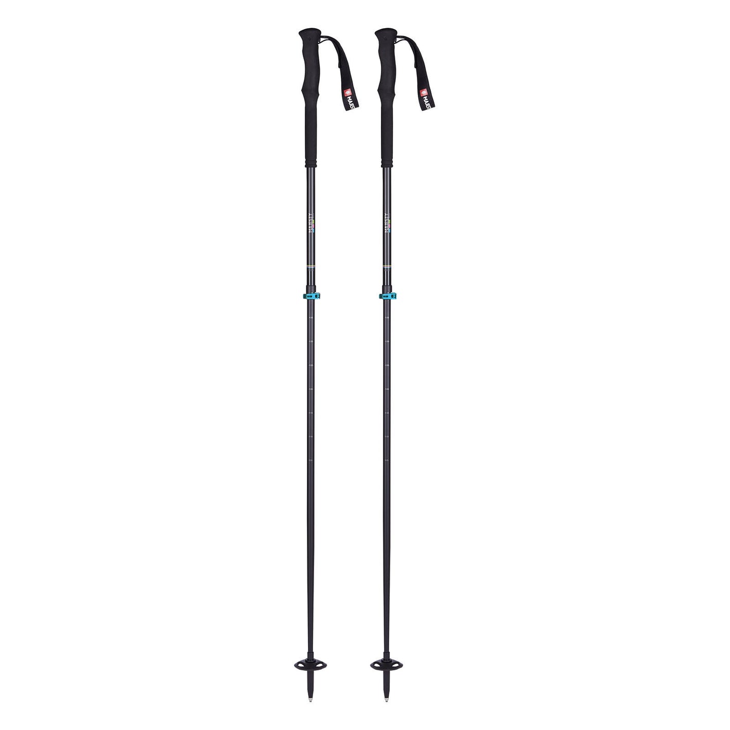 Majesty Titanal Touring Ski Poles - 2p Telescopic - 229 grams - Majesty Skis | USA