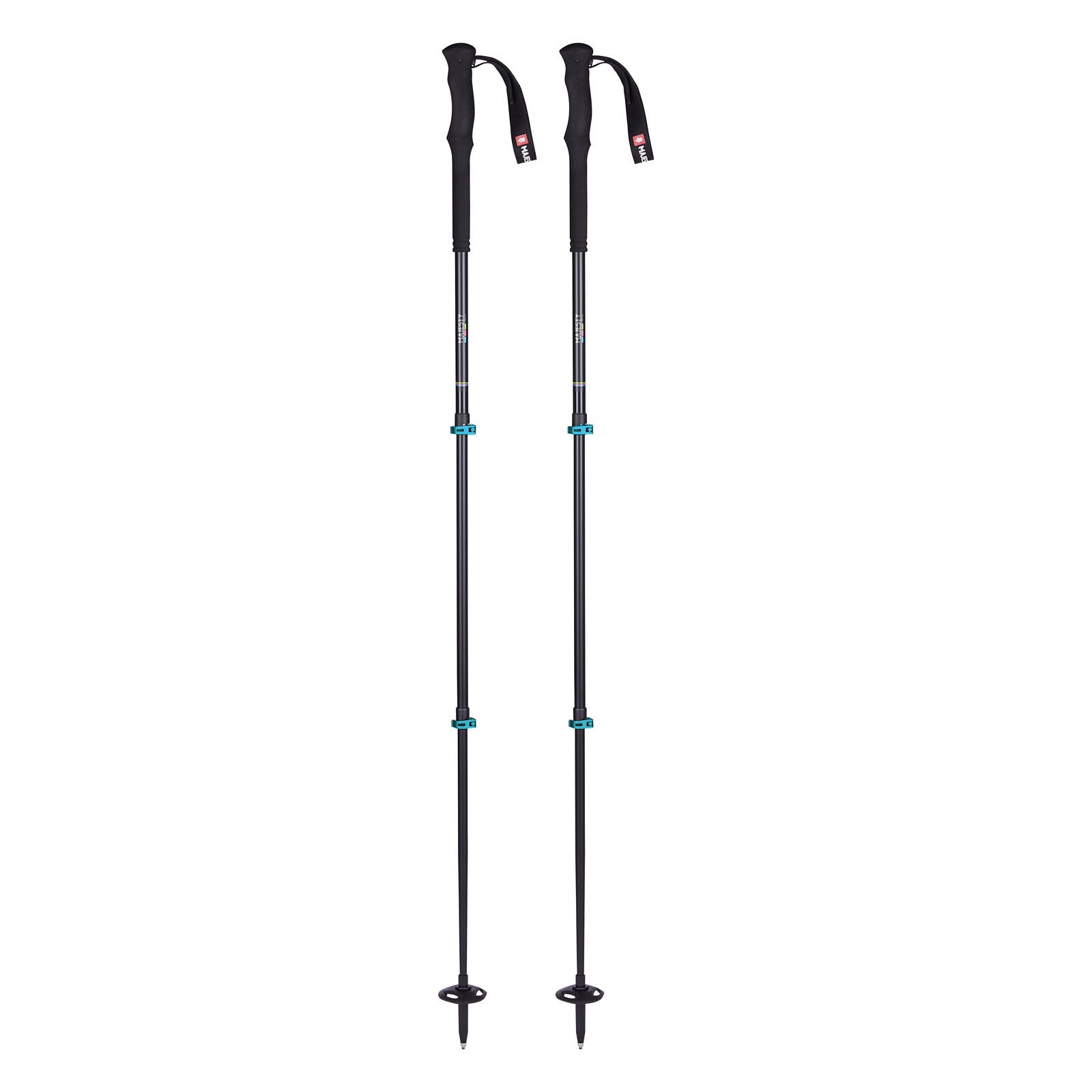 Majesty Titanal Touring Ski Poles - 3p Telescopic - 240 grams - Majesty Skis | USA