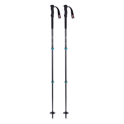 Majesty Titanal Touring Ski Poles - 3p Telescopic - 240 grams - Majesty Skis | USA